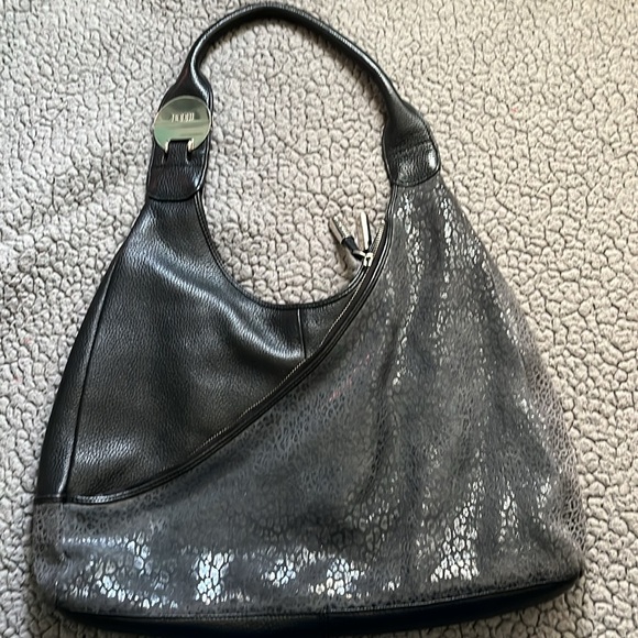 Bodhi used black and gray shoulder bag - Picture 2 of 7